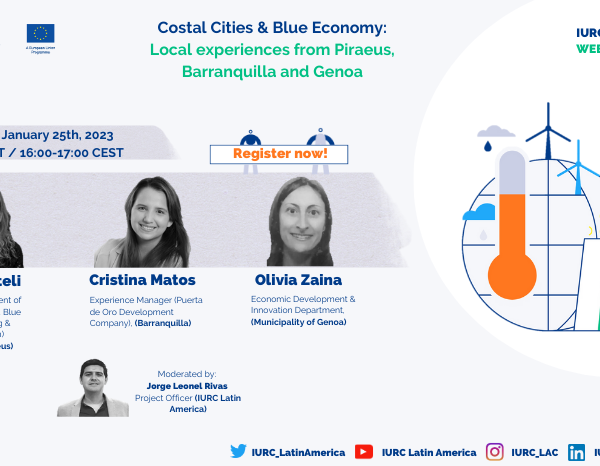 Webinar 11. Costal Cities & Blue Economy: Local experiences from Piraeus, Barranquilla and Genoa