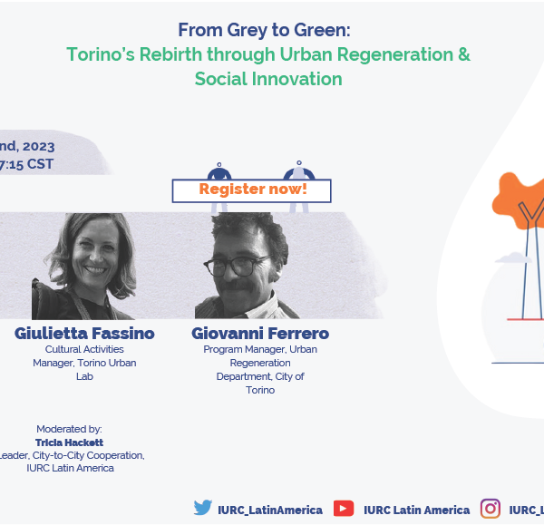 Webinar 12. From Grey to Green: Torino’s Rebirth through Urban Regeneration & Social Innovation